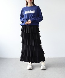 Cepica | 異素材MIXティアードスカート(スカート)