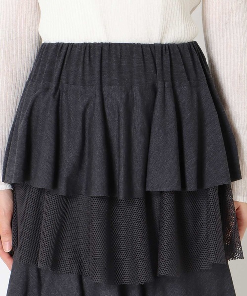 Cepica（セピカ）の「異素材MIXティアードスカート（スカート・レディース・チャコールグレー/ブラック・FREE）」の18枚目の写真