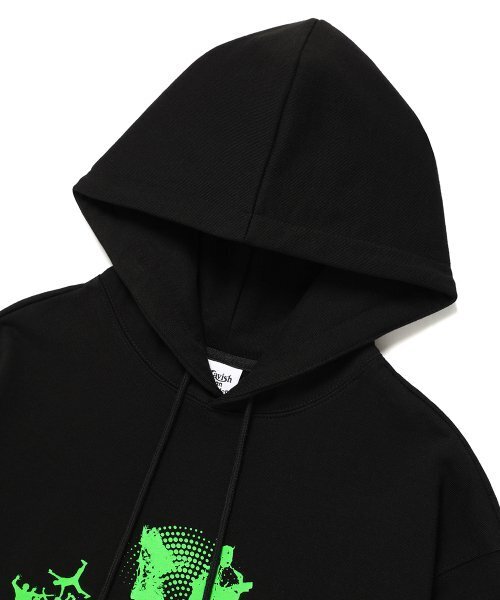 Cavish（カビシ）の「BLUES BAND HOODIE BLACK(CV2ESUM406A)（パーカー・レディース・ブラック・LARGE/MEDIUM/SMALL/X-LARGE）」の3枚目の写真