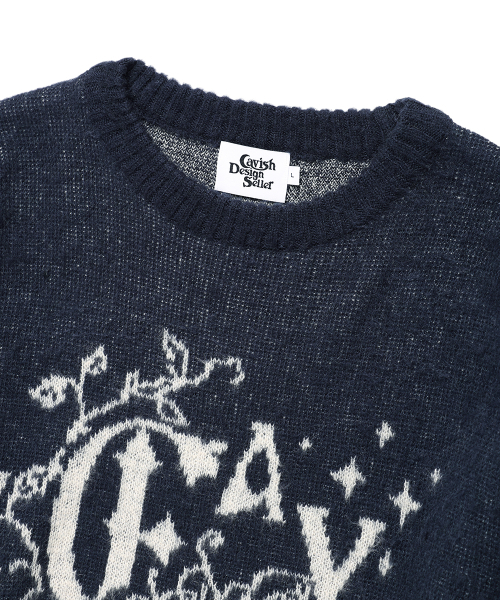 Cavish（カビシ）の「IVY BRUSHED KNIT SWEATER NAVY(CV2EFUK602A)（ニット/セーター・レディース・ネイビー・SMALL/MEDIUM/LARGE）」の3枚目の写真