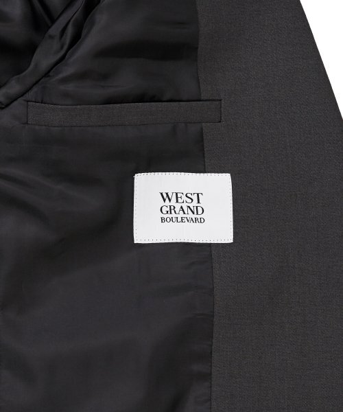WEST GRAND BOULEVARD(ウエストグランドブルバード)の「リブレ オーバーサイズ ウールブレンド ダブルブレザー チャコール(テーラードジャケット・レディース・その他・SMALL/MEDIUM/LARGE)」の3枚目の写真