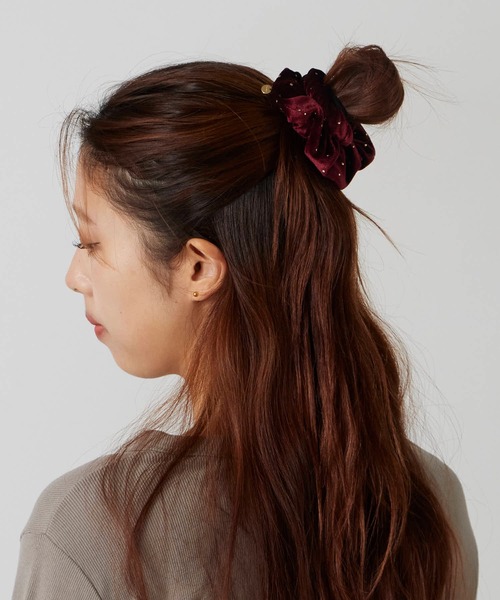 TRESSE/トレス BRIGITTE dot chouchou ストラップ付き シュシュ