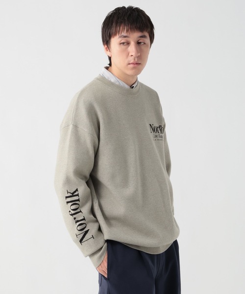 GEORGE'S（ジョージズ）の「Ｗジャガードロゴニット（ニット/セーター・メンズ・ブルー/杢グレー/ワインレッド・FREE）」の2枚目の写真