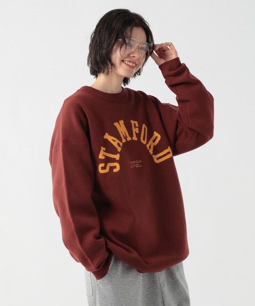 GEORGE'S（ジョージズ）の「Ｗジャガードロゴニット（ニット/セーター・メンズ・ブルー/杢グレー/ワインレッド・FREE）」の16枚目の写真