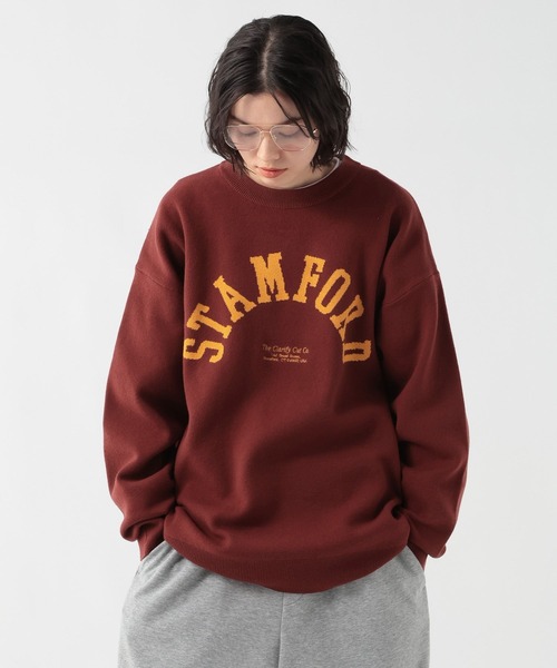 GEORGE'S（ジョージズ）の「Ｗジャガードロゴニット（ニット/セーター・メンズ・ブルー/杢グレー/ワインレッド・FREE）」の19枚目の写真