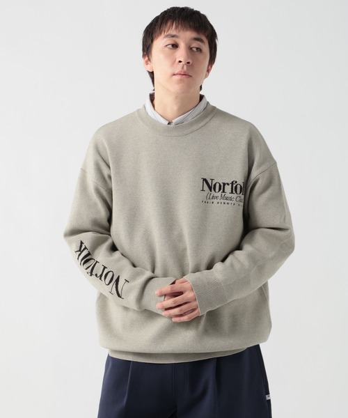 GEORGE'S（ジョージズ）の「Ｗジャガードロゴニット（ニット/セーター・メンズ・ブルー/杢グレー/ワインレッド・FREE）」の10枚目の写真