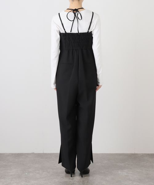 La TOTALITE（ラトータリテ）の「《追加3》ダブルクロスオールインワン（つなぎ/オールインワン・レディース・ブラック・38/40）」の4枚目の写真