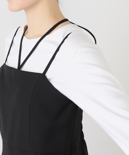 La TOTALITE（ラトータリテ）の「《追加3》ダブルクロスオールインワン（つなぎ/オールインワン・レディース・ブラック・38/40）」の5枚目の写真