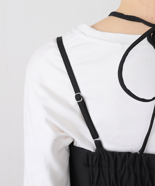 La TOTALITE（ラトータリテ）の「《追加3》ダブルクロスオールインワン（つなぎ/オールインワン・レディース・ブラック・38/40）」の8枚目の写真