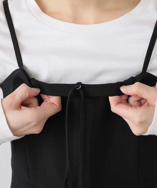 La TOTALITE（ラトータリテ）の「《追加3》ダブルクロスオールインワン（つなぎ/オールインワン・レディース・ブラック・38/40）」の9枚目の写真