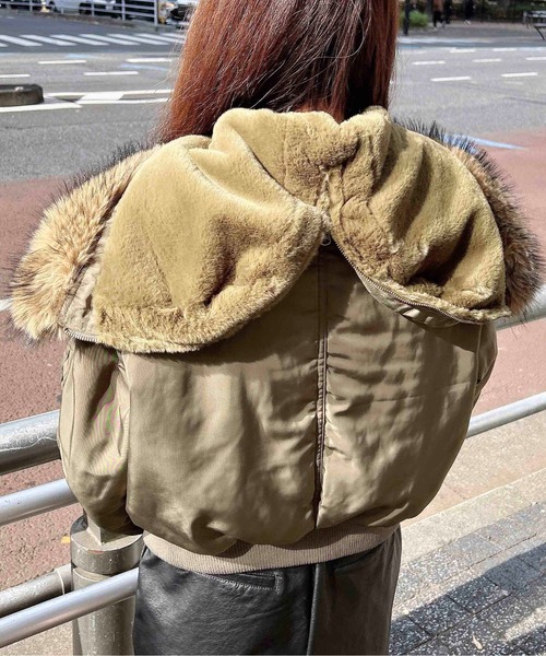 INGNI(イング)の「N2B(ブルゾン・レディース・カーキ/ブラック・M)」の21枚目の写真