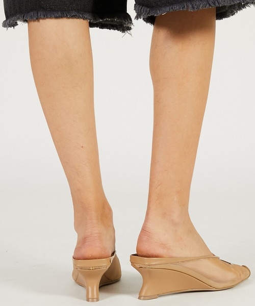 PRANK PROJECT（プランクプロジェクト）の「【2026Spring Pre-Order】マルチファブリックウェッジソールカットミュール / Wedge-Sole Cut Mules（その他シューズ・レディース・アイボリー/ベージュ・36/37/38）」の9枚目の写真