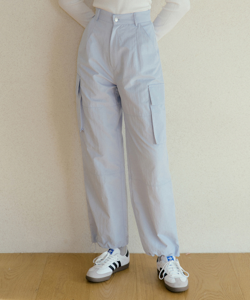 REORG(リオルグ)の「GENA CARGO STRING PANTS BABY BLUE(スウェットパンツ・レディース・その他・SMALL/MEDIUM/LARGE)」の1枚目の写真