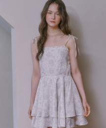 LULUCHOU（ルルシュ）の「Ribbon cancan dress - PURPLE FLOWER（ワンピース）」