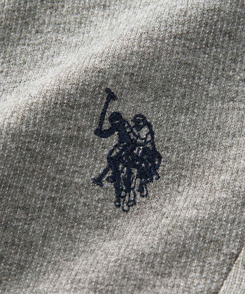 U.S. POLO ASSN.（ユーエスポロアッスン）の「GeeRA別注【U.S.POLOASSN.】レイヤード風ヘンリーネックロングワンピース（ワンピース・レディース・ブラック/グレー・LARGE/MEDIUM/SMALL/X-LARGE）」の22枚目の写真