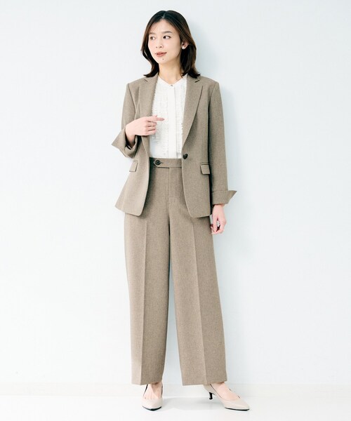 UNTITLED（アンタイトル）の「杢調ワイドパンツ（その他パンツ・レディース・ネイビー/グレー系その他/ブラウン系その他7・01/02/03）」の12枚目の写真