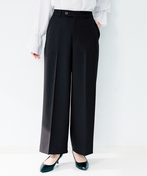 UNTITLED（アンタイトル）の「杢調ワイドパンツ（その他パンツ・レディース・ネイビー/グレー系その他/ブラウン系その他7・01/02/03）」の15枚目の写真