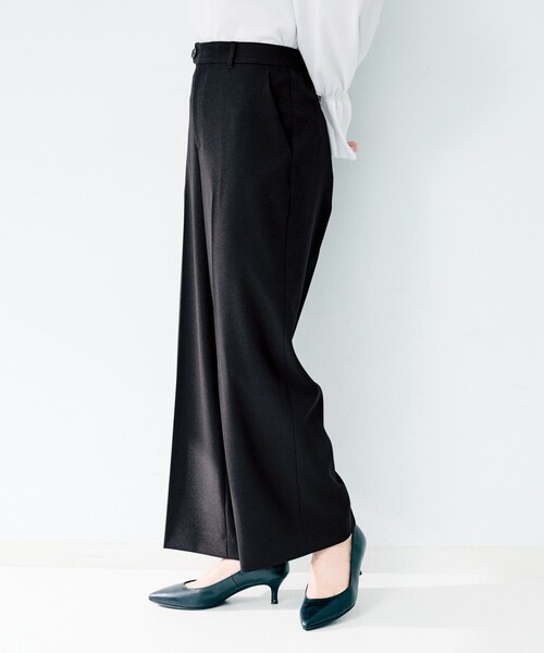 UNTITLED（アンタイトル）の「杢調ワイドパンツ（その他パンツ・レディース・ネイビー/グレー系その他/ブラウン系その他7・01/02/03）」の16枚目の写真