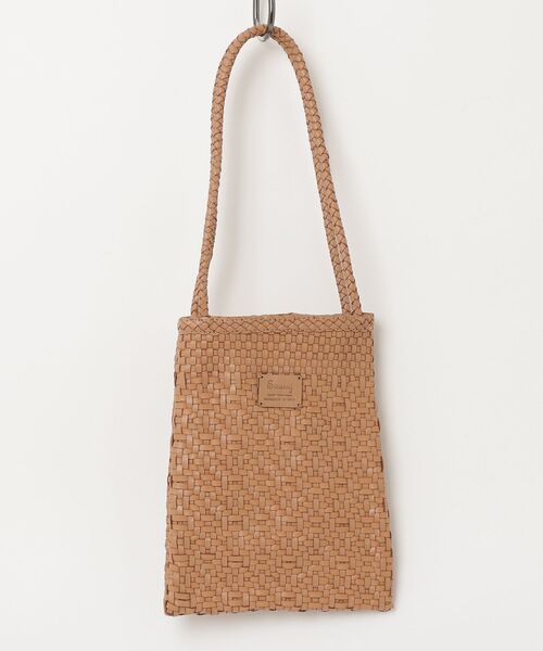 MASSIVE STORE(マッシブストア)の「【Swaraj/スワラージ】手編みメッシュレザー・ショルダーBAG(ショルダーバッグ・メンズ・ブラウン/ブラック・FREE)」の2枚目の写真