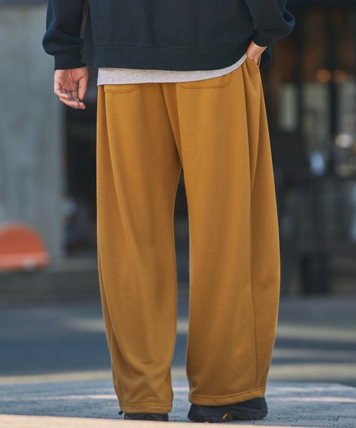 THE CRAFT CREW PRODUCTS(ザクラフトクループロダクツ)の「【UNNOTICEシリーズ】<セットアップ対応>11ozヘビーウェイト 裾ドローコード スウェットカーブパンツ / 吸水速乾・イージーケア・UVカット【THE CRAFT CREW PRODUCTS】(スウェットパンツ・メンズ・ブラック/オリーブ系/アッシュグレー/ダークグレー/ネイビー/キャメル・S/M/L)」の13枚目の写真