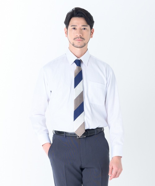TETE HOMME(テットオム)の「形態安定 アソート T/Cドレスシャツ / レギュラーカラービジネスシャツ(ビジネスシャツ・メンズ・ホワイト系1/ホワイト系4/ホワイト系5/ホワイト系3/ホワイト系2・LARGE/MEDIUM/X-LARGE)」の14枚目の写真