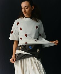 GALLARDAGALANTE | 【2026SS Debut】【Dhritië】【手洗い可】リーフ刺繍Tee(Tシャツ/カットソー)