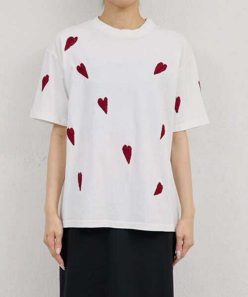GALLARDAGALANTE(ガリャルダガランテ)の「【2026SS Debut】【Dhritië】【手洗い可】リーフ刺繍Tee(Tシャツ/カットソー・レディース・ホワイト系その他2/グレー系その他/ホワイト系その他/グレー系その他2・FREE)」の8枚目の写真