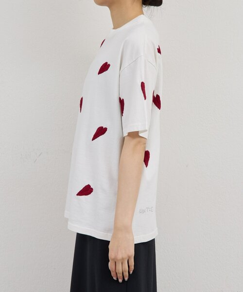 GALLARDAGALANTE(ガリャルダガランテ)の「【2026SS Debut】【Dhritië】【手洗い可】リーフ刺繍Tee(Tシャツ/カットソー・レディース・ホワイト系その他2/グレー系その他/ホワイト系その他/グレー系その他2・FREE)」の9枚目の写真