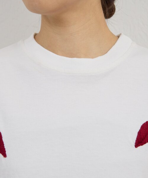 GALLARDAGALANTE(ガリャルダガランテ)の「【2026SS Debut】【Dhritië】【手洗い可】リーフ刺繍Tee(Tシャツ/カットソー・レディース・ホワイト系その他2/グレー系その他/ホワイト系その他/グレー系その他2・FREE)」の11枚目の写真