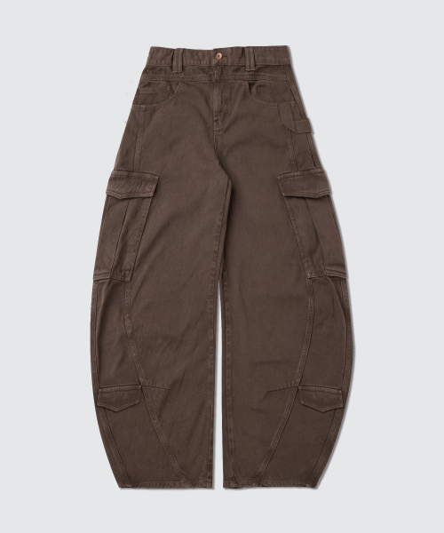LEARVE(ルアブ)の「スプリットアークカーブドカーゴパンツブラウン(その他パンツ・メンズ・その他・MEDIUM/LARGE/SMALL)」の4枚目の写真