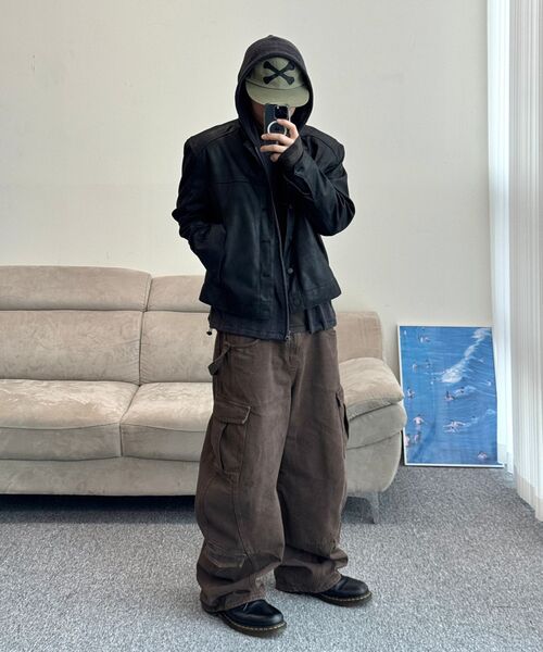 LEARVE(ルアブ)の「スプリットアークカーブドカーゴパンツブラウン(その他パンツ・メンズ・その他・MEDIUM/LARGE/SMALL)」の17枚目の写真