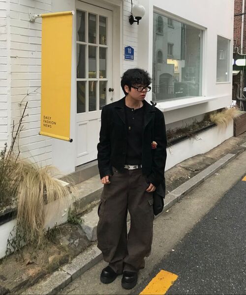 LEARVE(ルアブ)の「スプリットアークカーブドカーゴパンツブラウン(その他パンツ・メンズ・その他・MEDIUM/LARGE/SMALL)」の19枚目の写真