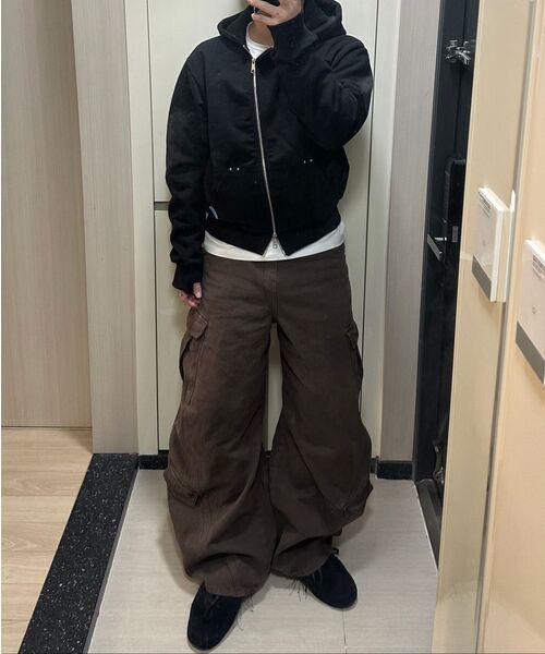 LEARVE(ルアブ)の「スプリットアークカーブドカーゴパンツブラウン(その他パンツ・メンズ・その他・MEDIUM/LARGE/SMALL)」の21枚目の写真