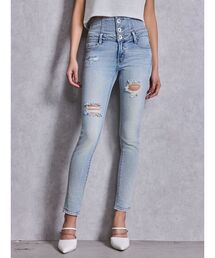 バッククロスハイウエストスキニーパンツ スキニーパンツ ハイウエスト