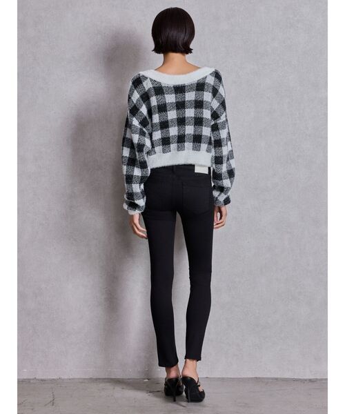 GYDA（ジェイダ）の「ハイウエストバッククロスダメージスキニーデニムパンツ（デニムパンツ・レディース・ブラック/ライトブルー/インディゴブルー・X-SMALL/SMALL/MEDIUM）」の17枚目の写真