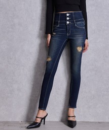 バッククロスハイウエストスキニーパンツ スキニーパンツ ハイウエスト