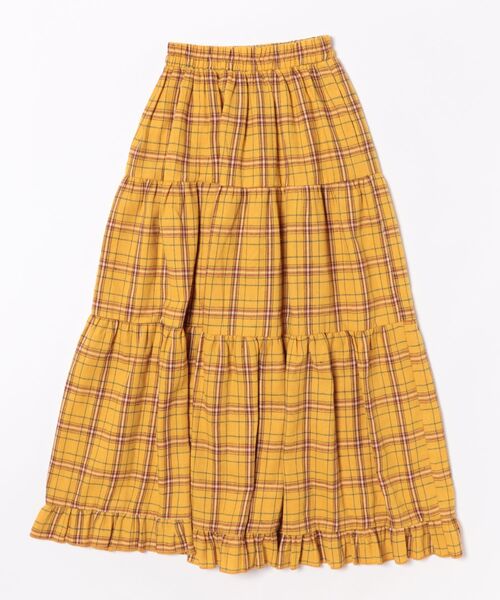 WC（ダブル シー）の「《一部店舗限定★》チェックティアードロングスカート（スカート・レディース・イエロー/グレー・FREE）」の18枚目の写真