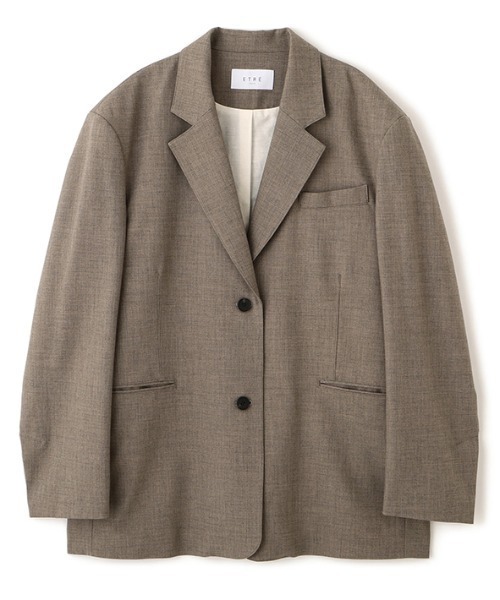 ETRE TOKYO（エトレトウキョウ）の「サイドベンツテーラードジャケット（テーラードジャケット・レディース・グレー/グレイッシュベージュ/ベージュ・S/M）」の22枚目の写真
