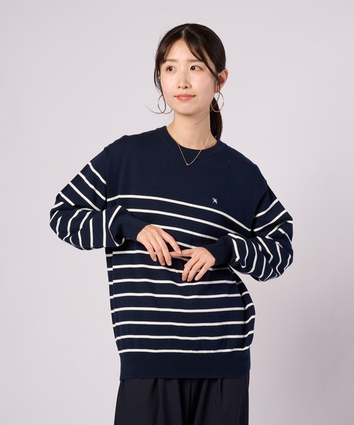Arnold Palmer(アーノルドパーマー)の「3SEDAI KNIT シェア プルオーバー(ニット/セーター・レディース・ネイビー/ホワイト/グレイッシュベージュ/ネイビー系・M/S/XS/LL/L)」の17枚目の写真