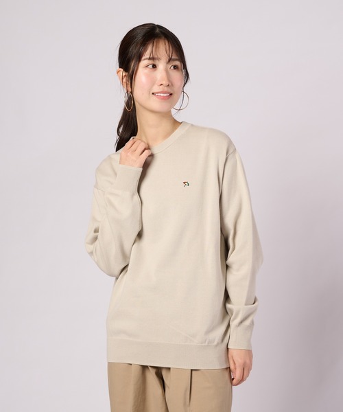 Arnold Palmer(アーノルドパーマー)の「3SEDAI KNIT シェア プルオーバー(ニット/セーター・レディース・ネイビー/ホワイト/グレイッシュベージュ/ネイビー系・M/S/XS/LL/L)」の10枚目の写真
