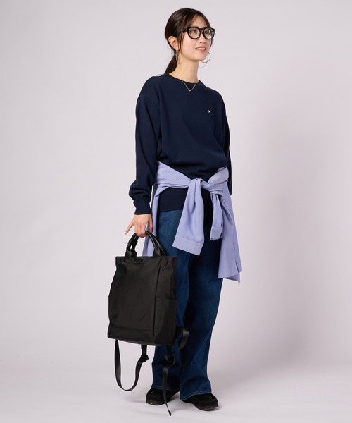 Arnold Palmer(アーノルドパーマー)の「3SEDAI KNIT シェア プルオーバー(ニット/セーター・レディース・ネイビー/ホワイト/グレイッシュベージュ/ネイビー系・M/S/XS/LL/L)」の14枚目の写真