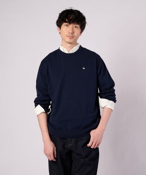 Arnold Palmer(アーノルドパーマー)の「3SEDAI KNIT シェア プルオーバー(ニット/セーター・レディース・ネイビー/ホワイト/グレイッシュベージュ/ネイビー系・M/S/XS/LL/L)」の15枚目の写真