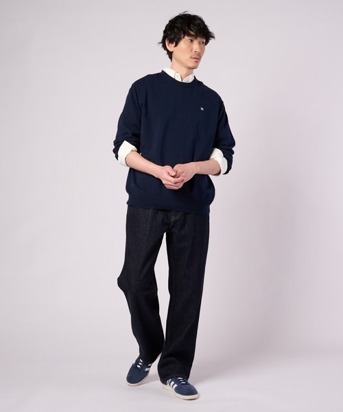 Arnold Palmer(アーノルドパーマー)の「3SEDAI KNIT シェア プルオーバー(ニット/セーター・レディース・ネイビー/ホワイト/グレイッシュベージュ/ネイビー系・M/S/XS/LL/L)」の16枚目の写真