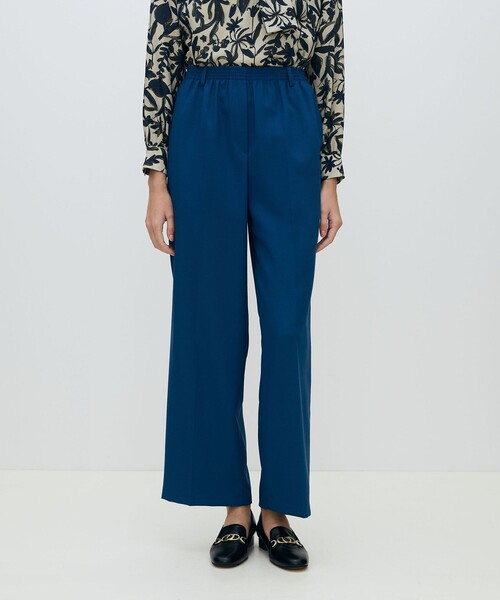 TOMORROWLAND collection（トゥモローランドコレクション）の「ブロークンオックス ストレートパンツ（その他パンツ・レディース・ネイビー/ベージュ/ブルー・36/34）」の18枚目の写真