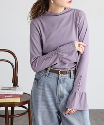 ベルスリーブ」に該当するレディースのTシャツ/カットソー（長袖