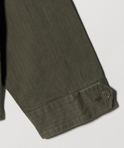 BEAUTY&YOUTH UNITED ARROWS（ビューティーアンドユースユナイテッドアローズ）の「ヴィンテージ ヘリンボーン BDU ジャケット ショート（ミリタリージャケット・メンズ・オリーブ・XL/L/S/M）」の4枚目の写真