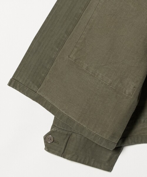 BEAUTY&YOUTH UNITED ARROWS（ビューティーアンドユースユナイテッドアローズ）の「ヴィンテージ ヘリンボーン BDU ジャケット ショート（ミリタリージャケット・メンズ・オリーブ・XL/L/S/M）」の7枚目の写真