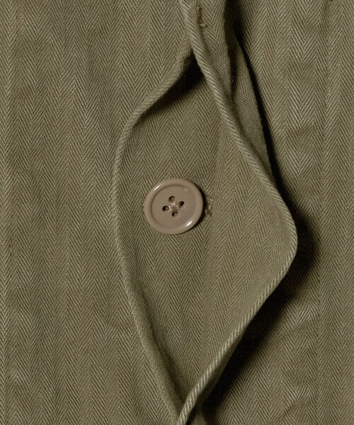 BEAUTY&YOUTH UNITED ARROWS(ビューティーアンドユースユナイテッドアローズ)の「ヴィンテージ ヘリンボーン BDU ジャケット ショート(ミリタリージャケット・メンズ・オリーブ・XL/L/S/M)」の14枚目の写真