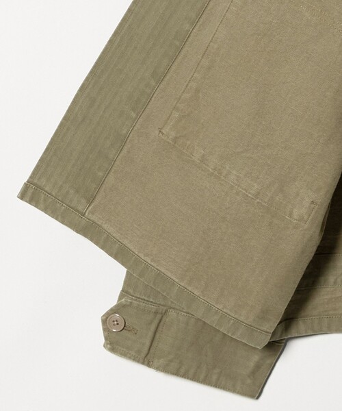 BEAUTY&YOUTH UNITED ARROWS(ビューティーアンドユースユナイテッドアローズ)の「ヴィンテージ ヘリンボーン BDU ジャケット ショート(ミリタリージャケット・メンズ・オリーブ・XL/L/S/M)」の15枚目の写真