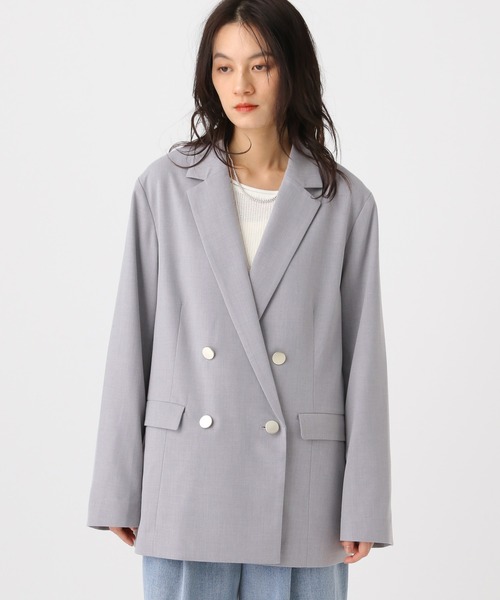 Elura（エルーラ）の「映えラクテーラードジャケット/634734（テーラードジャケット・レディース・ライトグレー/ネイビー/チェック・SMALL/MEDIUM）」の18枚目の写真